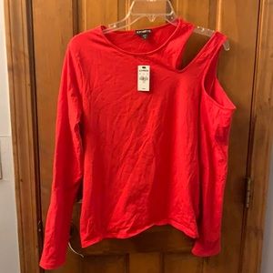Express red long sleeved shirt